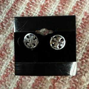 Tory Burch Circle Logo Stud Earrings